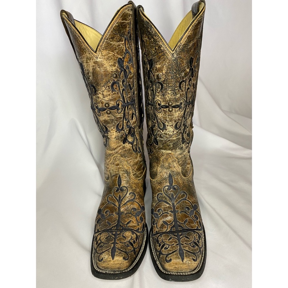 Corral Western Square Toe Boots, Women's Size 8